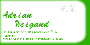 adrian weigand business card